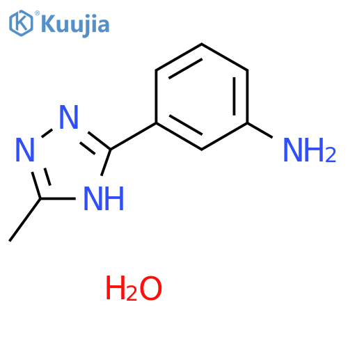 3-(5-Methyl-4H-1,2,4-triazol-3-yl)phenylamine Hydrate structure