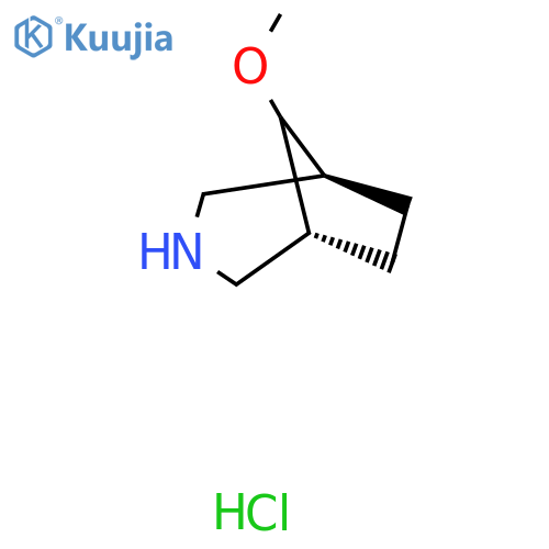(8-syn)-8-Methoxy-3-azabicyclo[3.2.1]octane hydrochloride structure