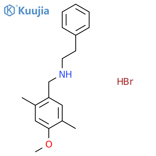N-(4-methoxy-2,5-dimethylbenzyl)-2-phenylethanamine hydrobromide structure