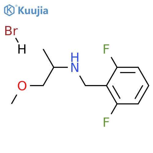 N-(2,6-difluorobenzyl)-1-methoxy-2-propanamine hydrobromide structure