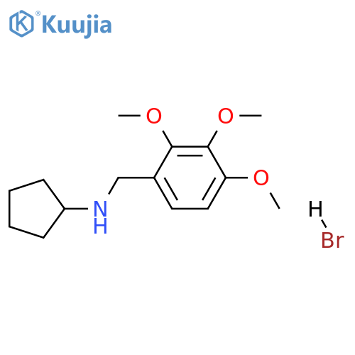 N-(2,3,4-trimethoxybenzyl)cyclopentanamine hydrobromide structure