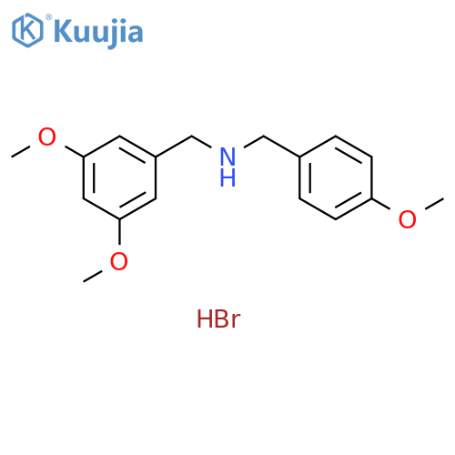 (3,5-dimethoxybenzyl)(4-methoxybenzyl)amine hydrobromide structure