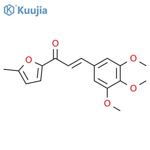 (2E)-1-(5-methylfuran-2-yl)-3-(3,4,5-trimethoxyphenyl)prop-2-en-1-one structure
