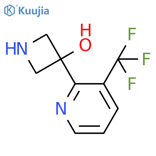 3-[3-(trifluoromethyl)pyridin-2-yl]azetidin-3-ol structure