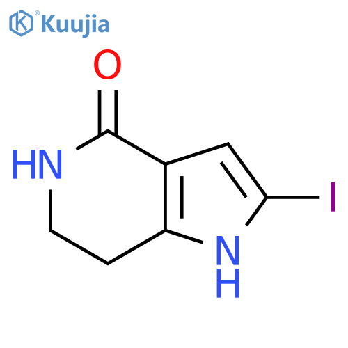 2-Iodo-1,5,6,7-tetrahydropyrrolo[3,2-c]pyridin-4-one structure