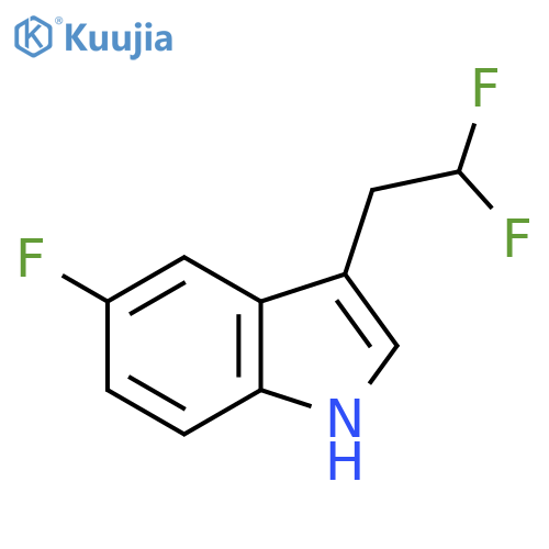 3-(2,2-difluoroethyl)-5-fluoro-1h-indole structure
