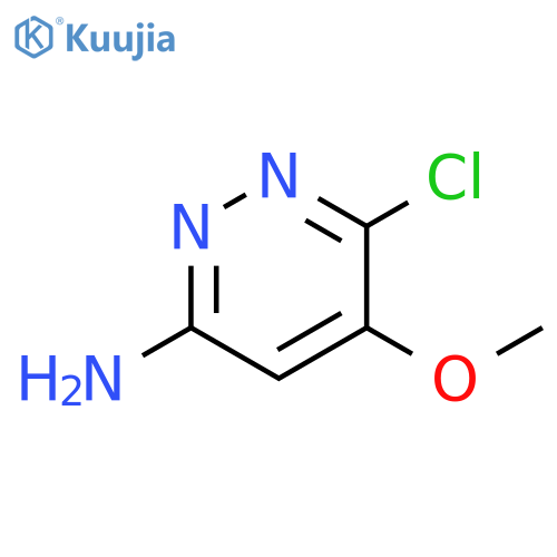 6-chloro-5-methoxypyridazin-3-amine structure