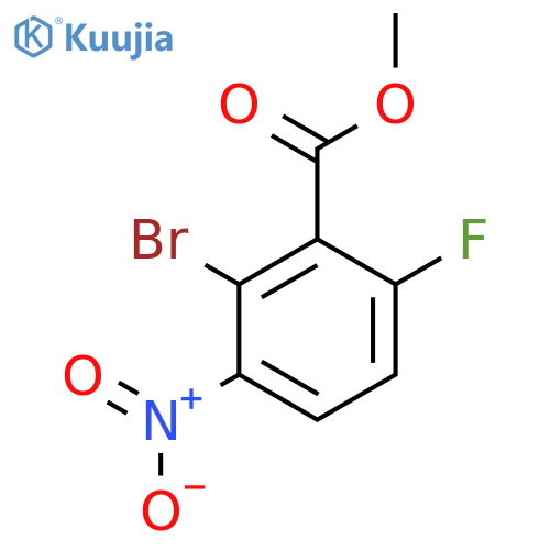 Methyl 2-bromo-6-fluoro-3-nitrobenzoate structure