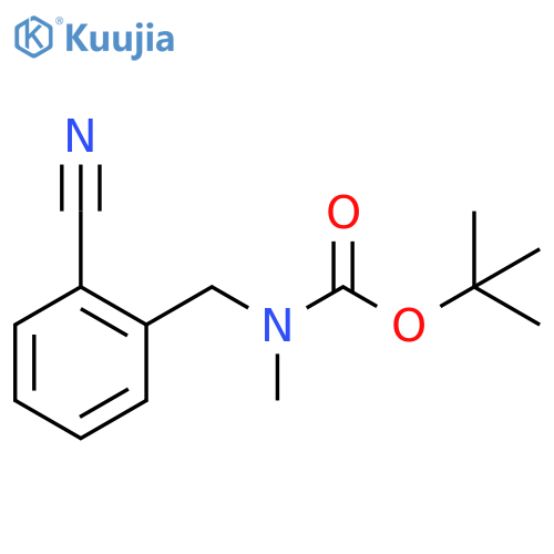 tert-Butyl 2-cyanobenzyl(methyl)carbamate structure