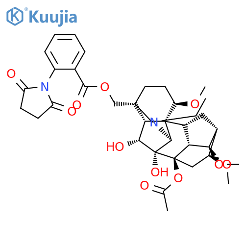Aconitane-6,7,8-triol, 4-[[[2-(2,5-dioxo-1-pyrrolidinyl)benzoyl]oxy]methyl]-20-ethyl-1,14,16-trimethoxy-, 8-acetate, (1α,6β,14α,16β)- (9CI) structure