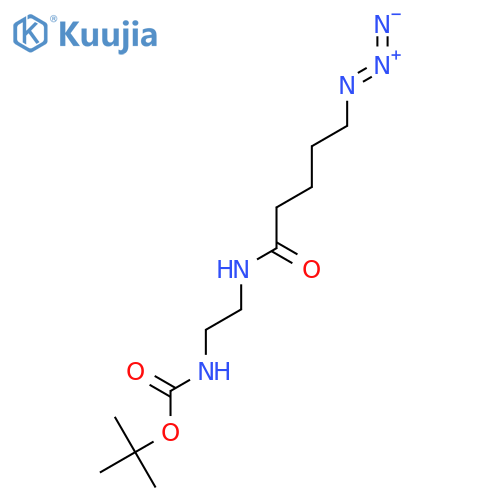 Carbamic acid, N-[2-[(5-azido-1-oxopentyl)amino]ethyl]-, 1,1-dimethylethyl ester structure