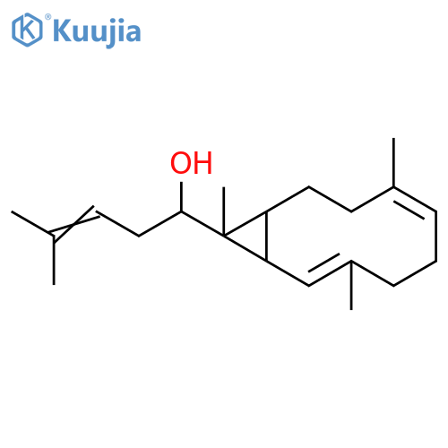 Bicyclo[8.1.0]undeca-2,6-diene-11-methanol,3,7,11-trimethyl-a-(3-methyl-2-butenyl)-(9CI) structure