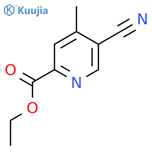 Ethyl 5-cyano-4-methylpicolinate structure