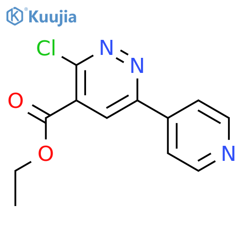 ethyl 3-chloro-6-(pyridin-4-yl)pyridazine-4-carboxylate structure