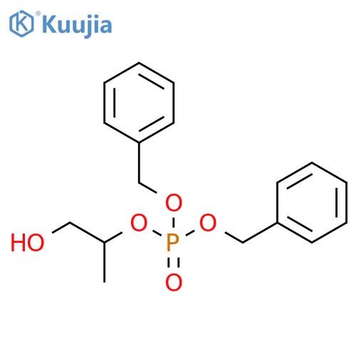 Phosphoric acid, 2-hydroxy-1-methylethyl bis(phenylmethyl) ester structure
