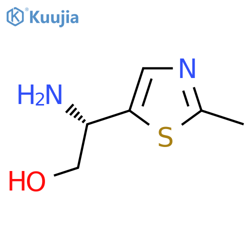 (2S)-2-amino-2-(2-methyl-1,3-thiazol-5-yl)ethan-1-ol structure