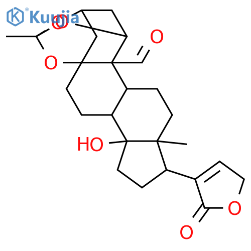 1,3,5,14-Tetrahydroxy-19-oxocard-20(22)-enolide; (1β,3β,5β,14β)-form, 23-Deoxo, 21-oxo, 1,3,5-orthoacetate structure