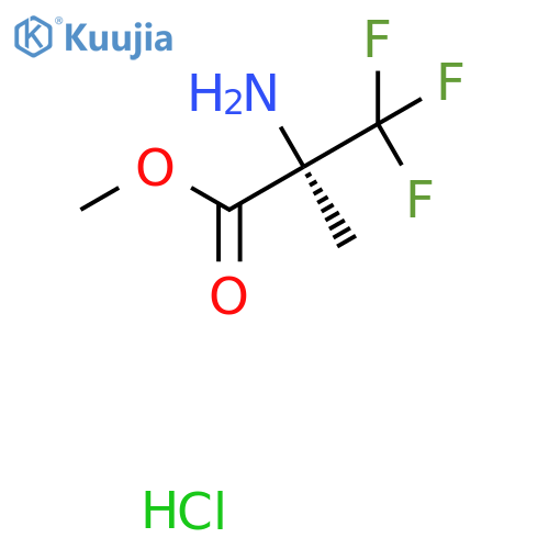 methyl (2R)-2-amino-3,3,3-trifluoro-2-methylpropanoate hydrochloride structure