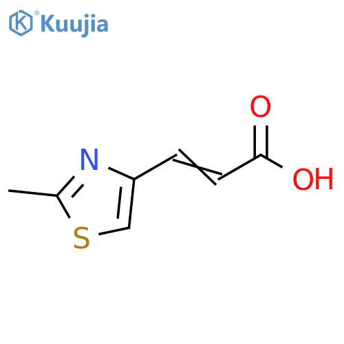 3-(2-methyl-1,3-thiazol-4-yl)prop-2-enoic acid structure