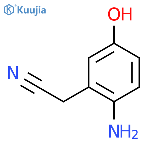 2-(2-amino-5-hydroxyphenyl)acetonitrile structure