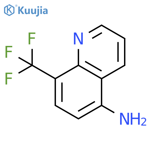 8-(trifluoromethyl)quinolin-5-amine structure