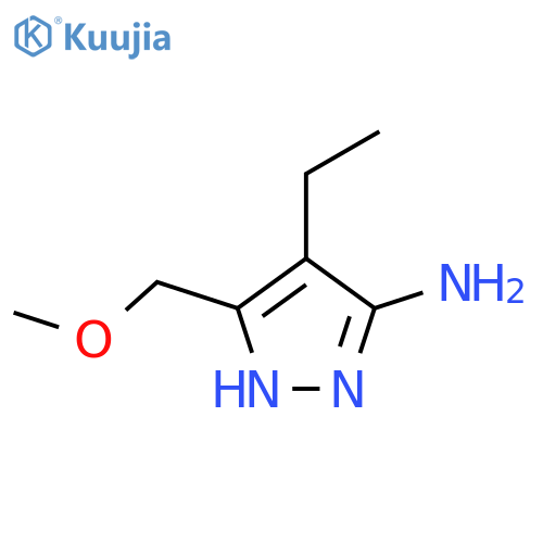 1H-Pyrazol-3-amine,4-ethyl-5-(methoxymethyl)- structure