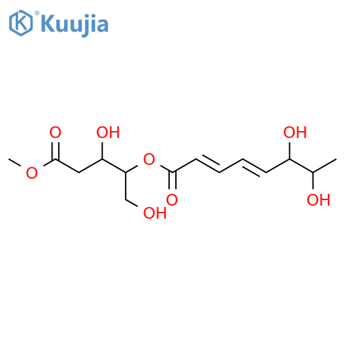 2,4-Octadienoic acid,6,7-dihydroxy-, 3-hydroxy-2-(hydroxymethyl)-4-methoxy-4-oxobutyl ester (9CI) structure