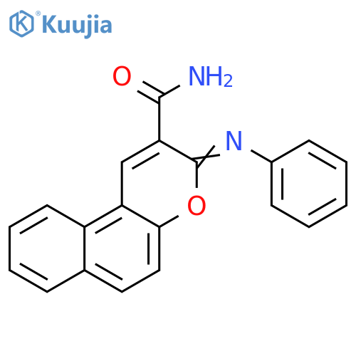 (3Z)-3-(phenylimino)-3H-benzofchromene-2-carboxamide structure