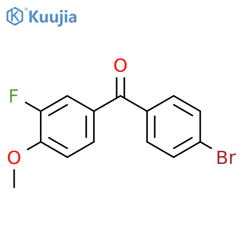 (4-bromophenyl)(3-fluoro-4-methoxyphenyl)methanone structure