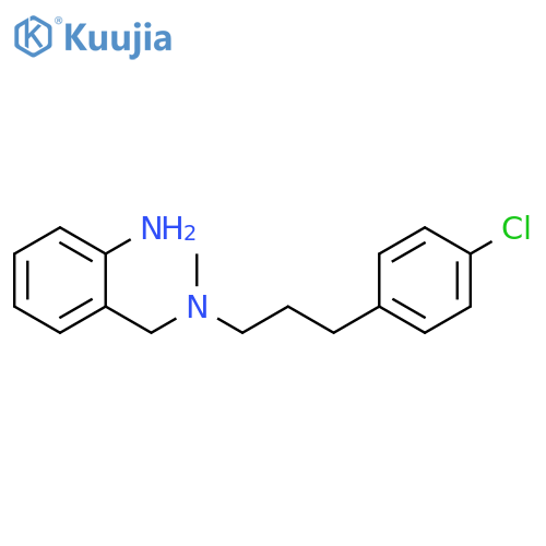 2-[[3-(4-chlorophenyl)propyl-methyl-amino]methyl]aniline structure
