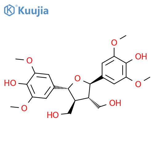 3,4-Furandimethanol, tetrahydro-2,5-bis(4-hydroxy-3,5-dimethoxyphenyl)-, (2R,3S,4S,5R)- structure