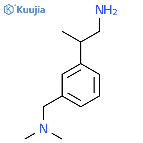 2-{3-(dimethylamino)methylphenyl}propan-1-amine structure