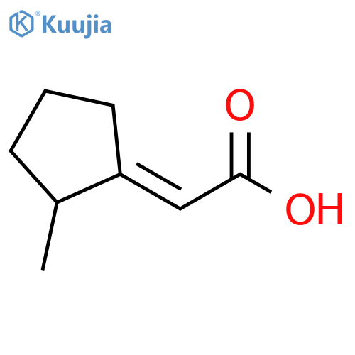 2-(2-methylcyclopentylidene)acetic acid structure
