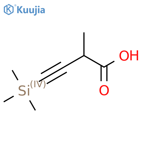 2-Methyl-4-trimethylsilylbut-3-ynoic acid structure