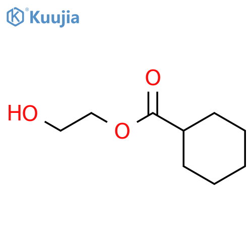 Cyclohexanecarboxylic acid 2-hydroxyethyl ester structure