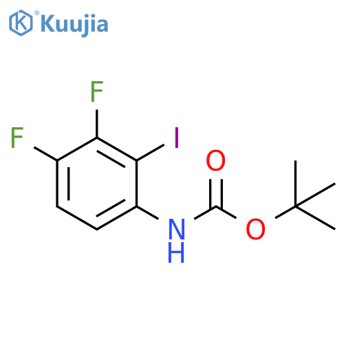 tert-butyl N-(3,4-difluoro-2-iodophenyl)carbamate structure