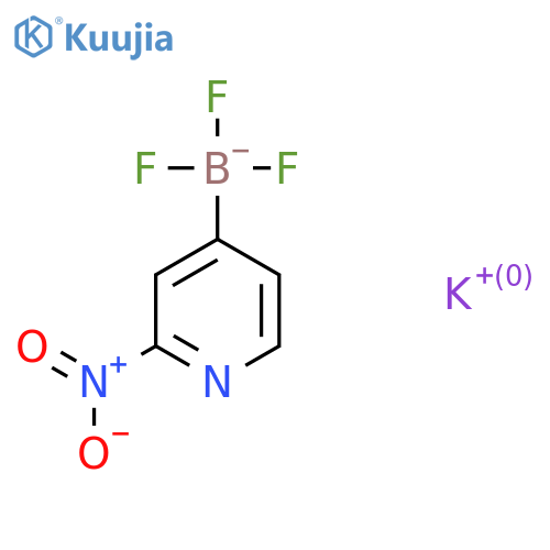 Potassium trifluoro(2-nitropyridin-4-yl)boranuide structure