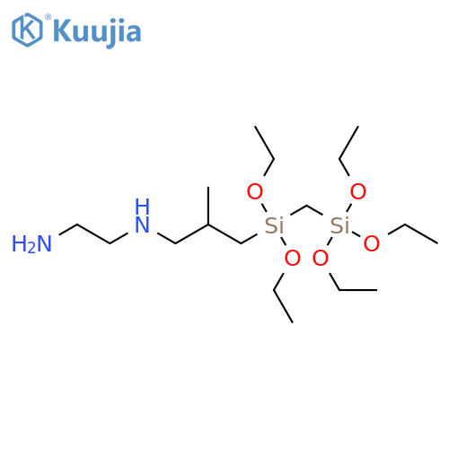 N-[3-[(Triethoxysilylmethyl)diethoxysilyl]-2-methylpropyl]ethylenediamine structure