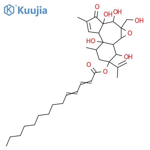 6,7-Epoxy-4,5,9,13,14,20-hexahydroxy-1,15-daphnadien-3-one; (4β,5β,6α,7α,9α,13α,14α)-form, 13-O-(2E,4E-Tetradecadienoyl) structure