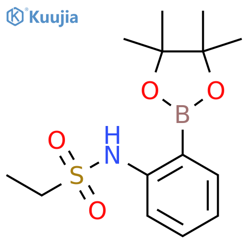 N-[2-(Tetramethyl-1,3,2-dioxaborolan-2-yl)phenyl]ethane-1-sulfonamide structure