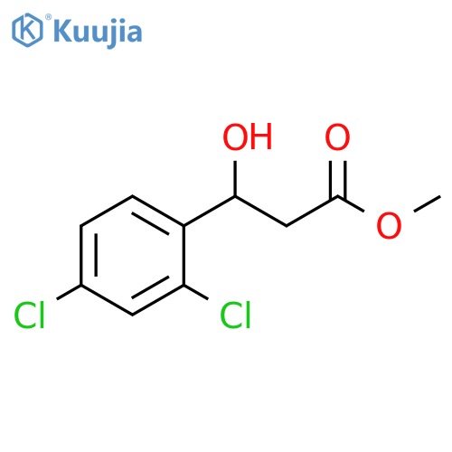 methyl 3-(2,4-dichlorophenyl)-3-hydroxypropanoate structure