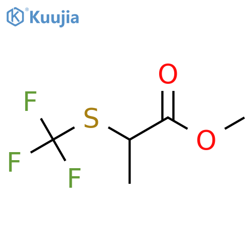 2-(Trifluoromethylthio)propionic acid methyl ester structure