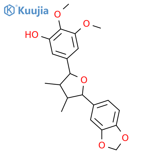 7,7'-Epoxy-8,8'-lignan-3,3',4,4',5-pentol; (7R*,7'S*,8S*,8'S*)-form, 3',4'-Methylene, 3,4-di-Me ether structure