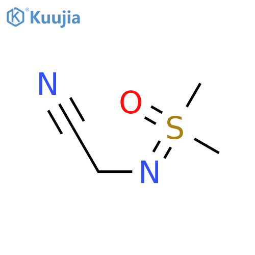 2-{[dimethyl(oxo)-λ?-sulfanylidene]amino}acetonitrile structure