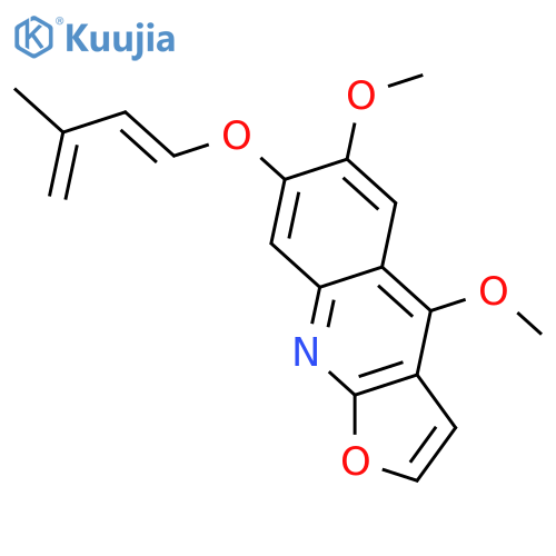 Furo[2,3-b]quinoline-4,6,7-triol; OH-form, 7-O-(3-Methyl-1E,3-butadienyl), 4,6-di-Me ether structure