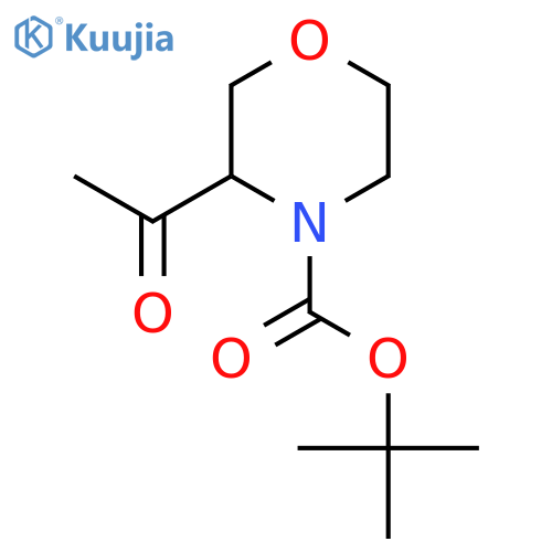 Tert-Butyl 3-acetylmorpholine-4-carboxylate structure