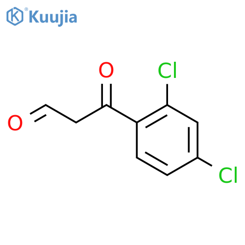 3-(2,4-Dichlorophenyl)-3-oxopropanal structure