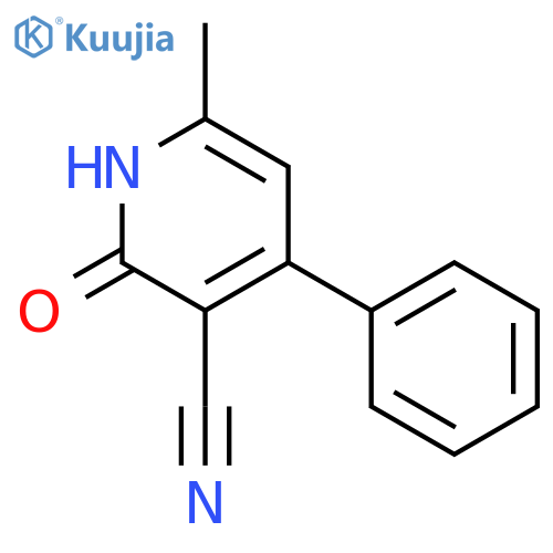 3-Pyridinecarbonitrile,1,2-dihydro-6-methyl-2-oxo-4-phenyl- structure