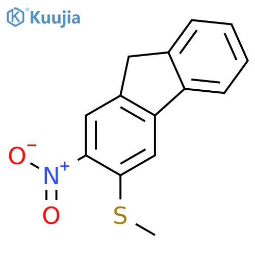 9H-Fluorene,3-(methylthio)-2-nitro- structure