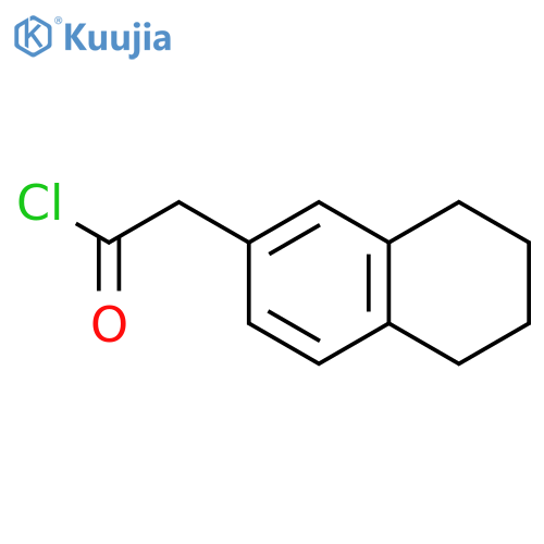 2-Naphthaleneacetyl chloride, 5,6,7,8-tetrahydro- structure